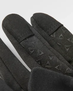 Wintergreen Recycelte Polartec® Thermohandschuhe - Schwarz