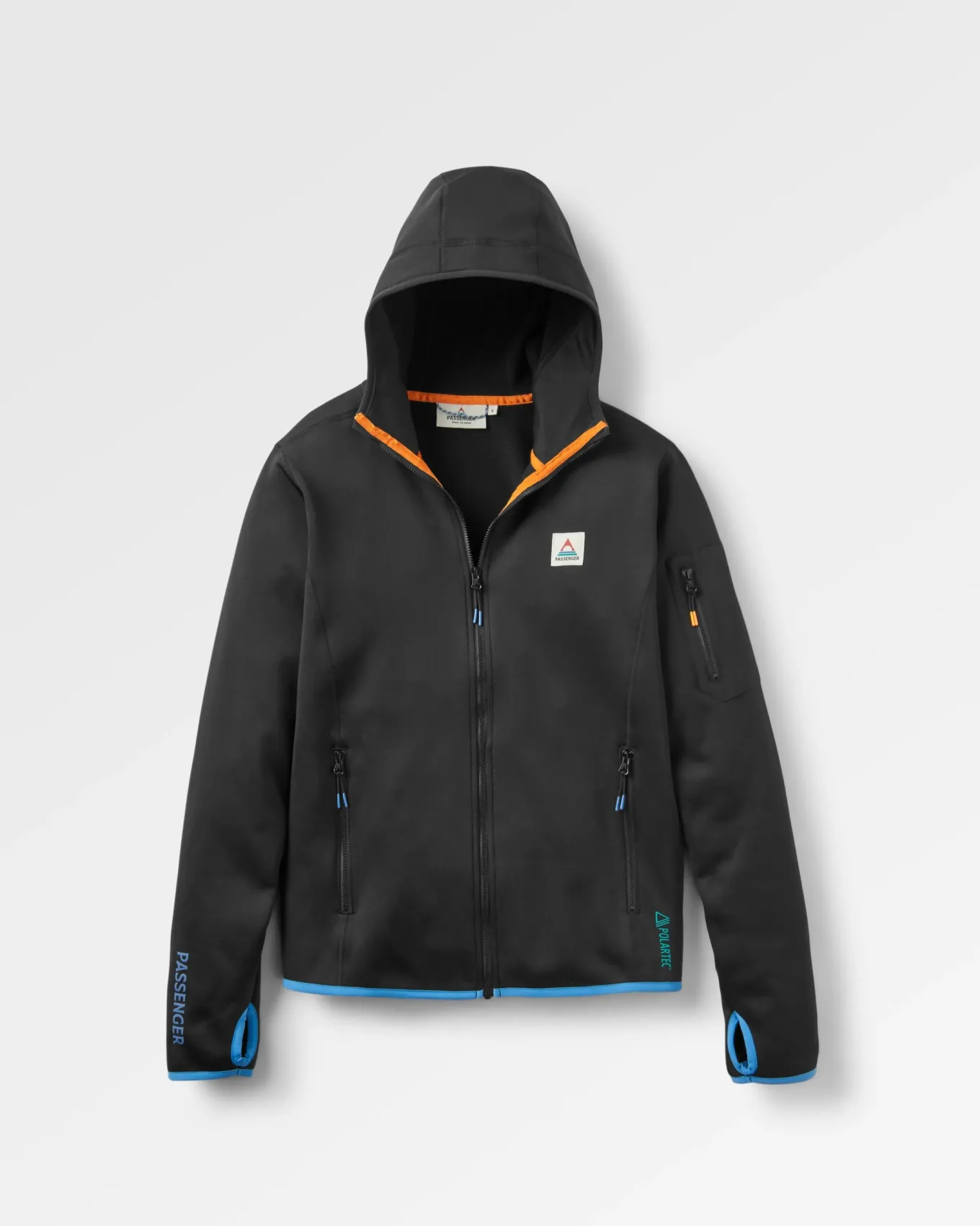 Wintergreen Recycelter Polartec® Fleece-Hoodie - Schwarz