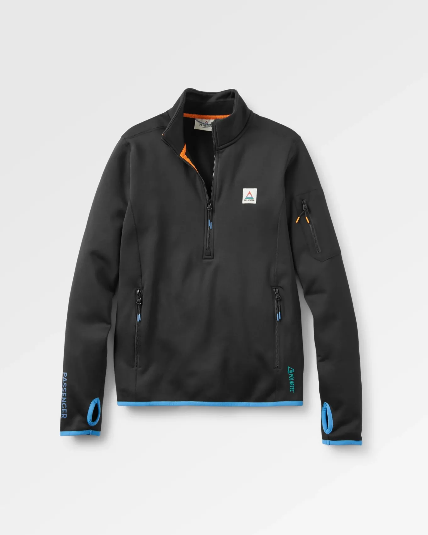 Wintergreen Recycelter Polartec® Fleece-Pullover - Schwarz