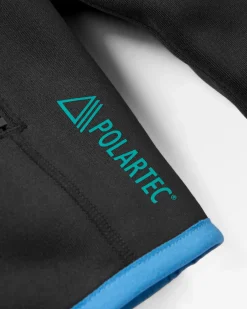 Wintergreen Recycelter Polartec® Fleece-Pullover - Schwarz