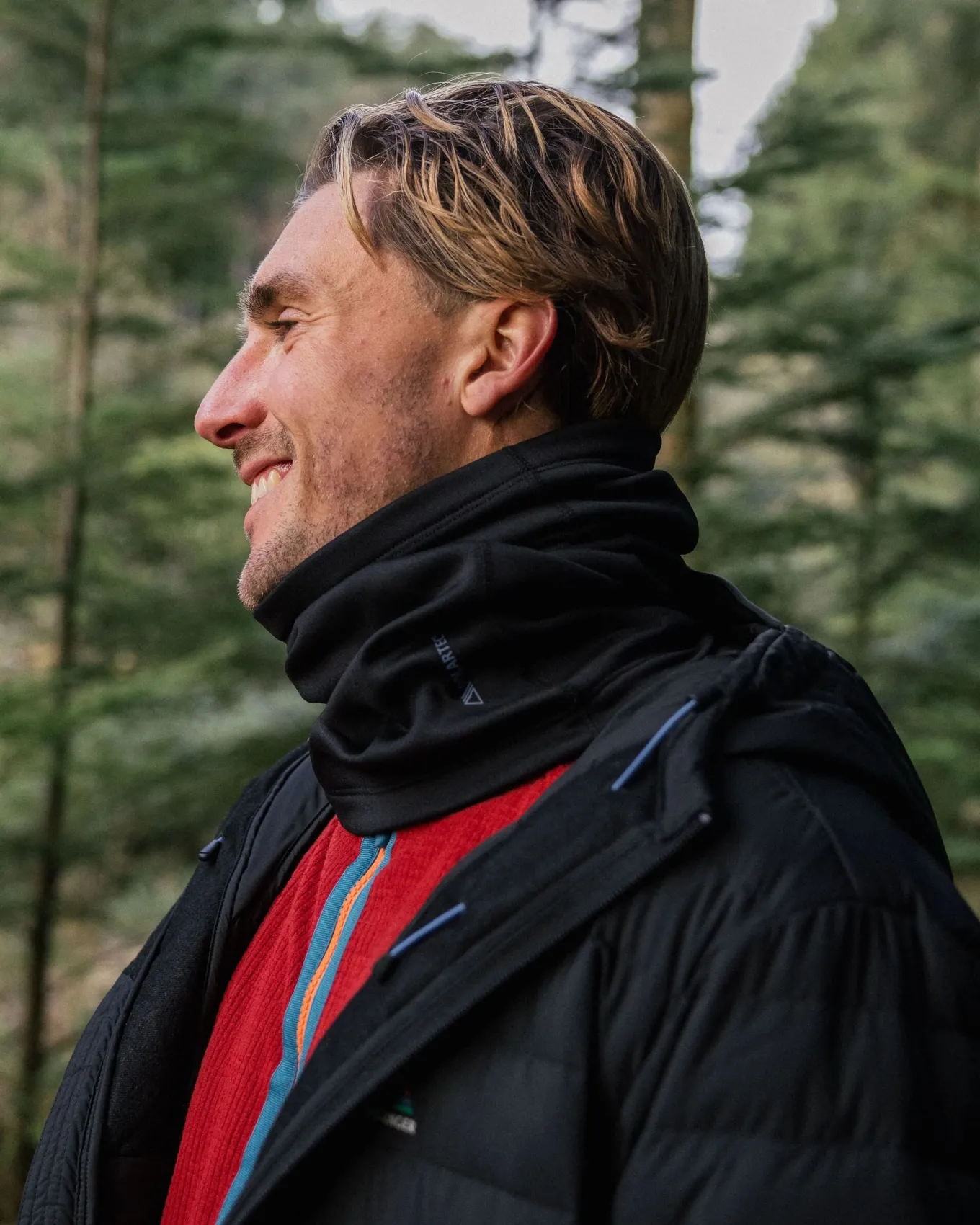 Wintergreen Recycelter Polartec® Thermo-Nackenwärmer - Schwarz