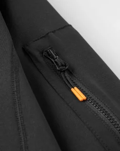 Wintergreen Recycelter Polartec® Fleece-Hoodie - Schwarz