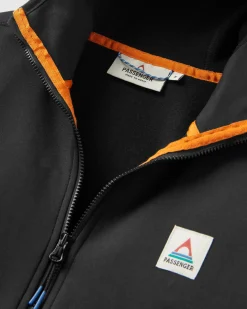 Wintergreen Recycelter Polartec® Fleece-Hoodie - Schwarz