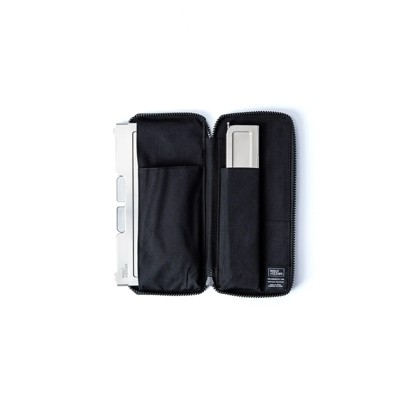 Wolf and Grizzly Feuer Safe - Edelstahl
