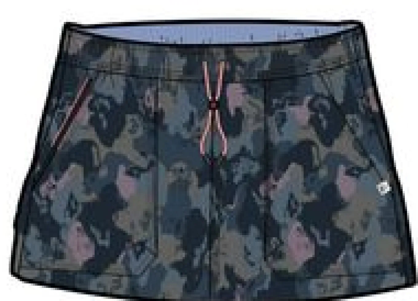 Wonderland Gewebter Skort - Ahorn Camo
