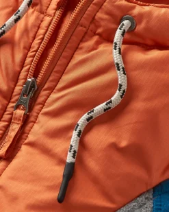 Woodland Kapuzenpullover mit 1/2 Reißverschluss aus recyceltem Polarfleece - Graumeliert / Gezeitenblau