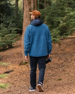 Woodland Recyceltes Polar-gefüttertes Sherpa-Fleece - Blauer Stahl