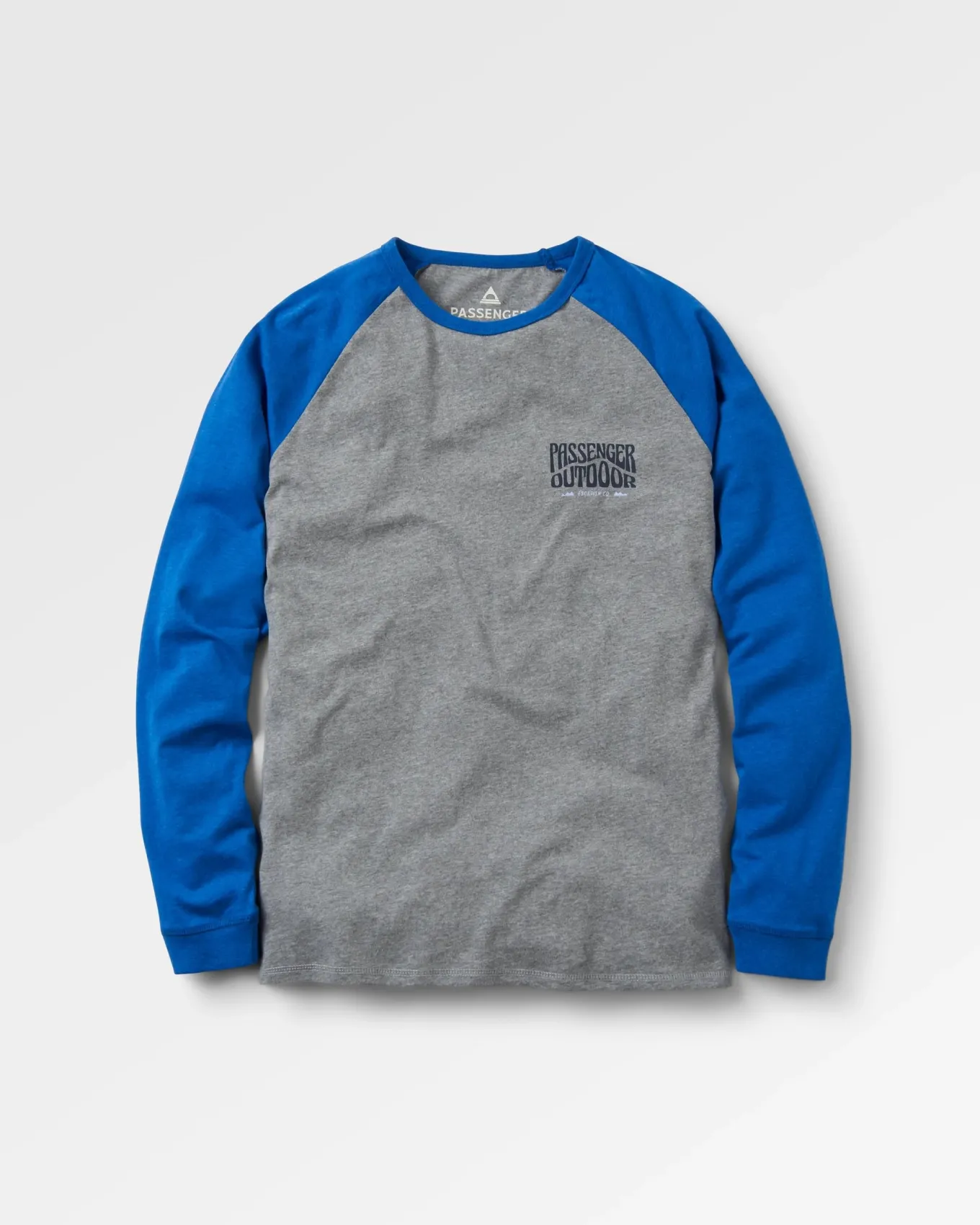 Yuca Bio-Baumwolle Langarmshirt - Azurblauer Mergel