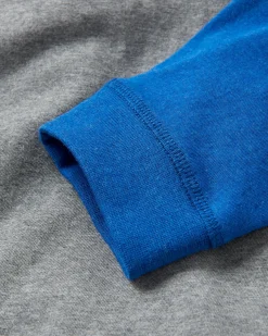 Yuca Bio-Baumwolle Langarmshirt - Azurblauer Mergel