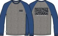 Yuca Bio-Baumwolle Langarmshirt - Azurblauer Mergel