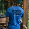 Yuca Bio-Baumwoll-T-Shirt - Azurblauer Mergel