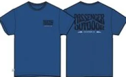 Yuca Bio-Baumwoll-T-Shirt - Azurblauer Mergel