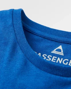 Yuca Bio-Baumwoll-T-Shirt - Azurblauer Mergel