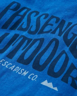 Yuca Bio-Baumwoll-T-Shirt - Azurblauer Mergel