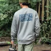 Yuca Recyceltes Baumwoll-Sweatshirt - Dunkelgrau meliert