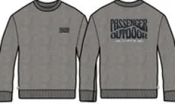 Yuca Recyceltes Baumwoll-Sweatshirt - Dunkelgrau meliert