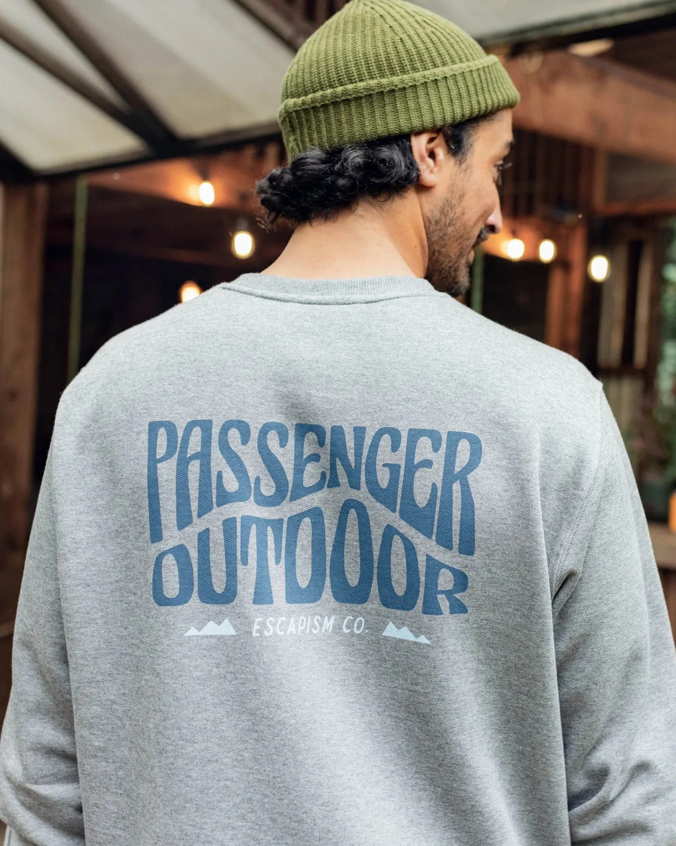Yuca Recyceltes Baumwoll-Sweatshirt - Dunkelgrau meliert