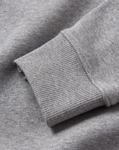 Yuca Recyceltes Baumwoll-Sweatshirt - Dunkelgrau meliert